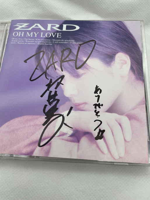 * with autograph *ZARD slope . Izumi water CD* message attaching collection goods 