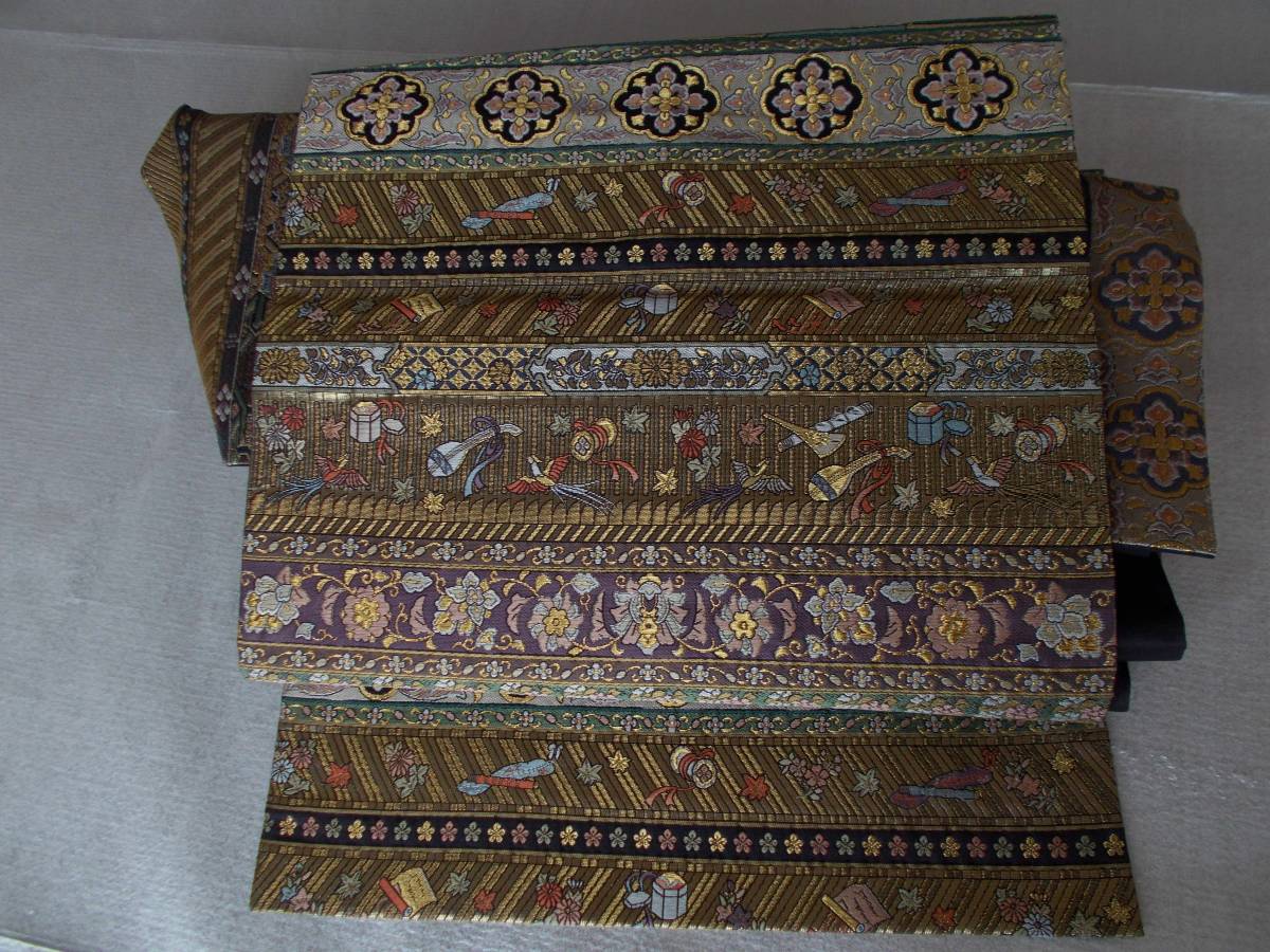 付け下げ 袷 帯 長襦袢 刺繍 薄紫 ぼかし 帯締 帯上 7点セット 礼装 和装 着物 レディース 値下げ交渉あり_画像9
