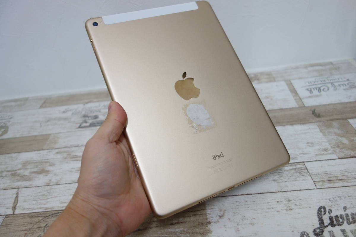 docomo iPad Air 2 Wi-Fi+Cellular 16GB Gold MH1C2J/A 第２世代 背面 