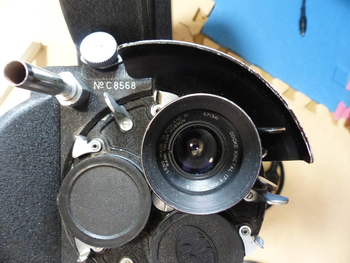 希少 35㎜ ムービーカメラ ARRIFLEX ⅡC 400ホルダー フードCOOKE 17.5㎜レンズ付 ジャンク_画像8