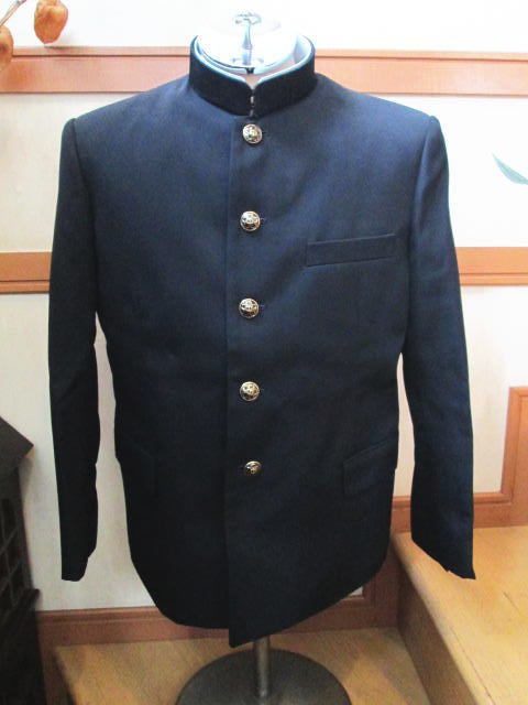 未使用・保管品【スリーライン 学生服/学ラン 上着 165A】箱有/ミツダブレザー/光多?/毛50％ポリエステル50％/昭和レトロ/コスプレなど_画像1