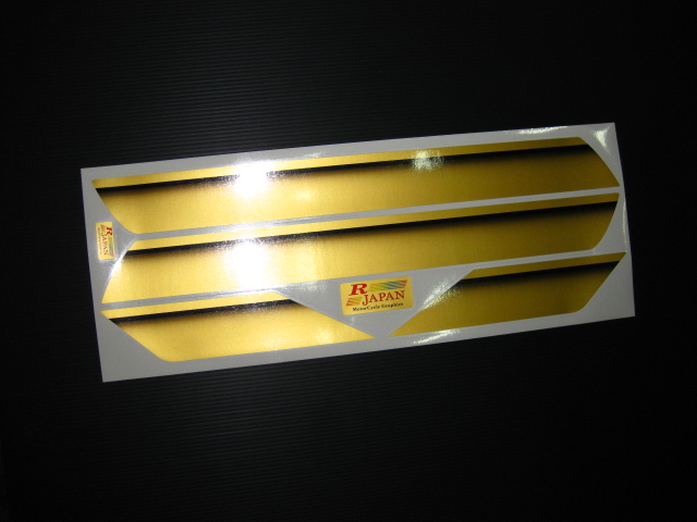 ZRX-Ⅱ用 復刻Gタイガー ゴールド ブラック AL完売しました。 純正外装用デカール ラインステッカー Kawasaki RJAPAN ペイント ZRX-2 ZRX400 オープニング大放出セール 塗装
