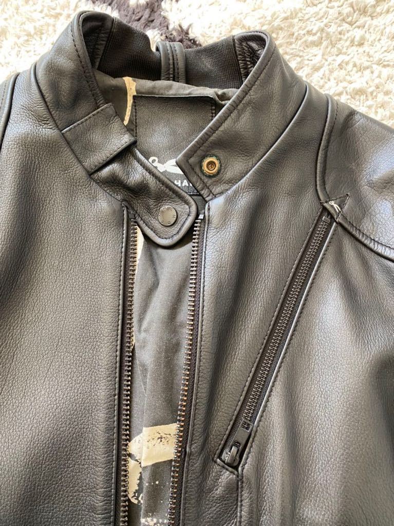 喜ばれる誕生日プレゼント DENHAM おしゃれ ライダースジャケット S