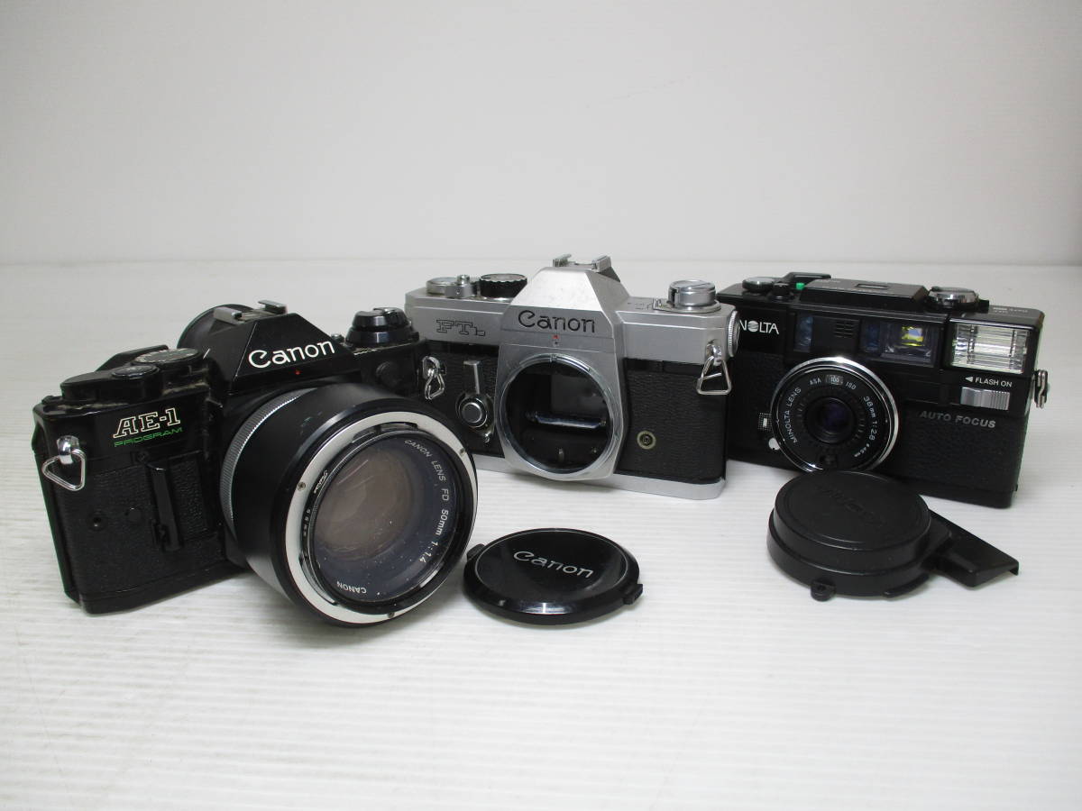 2201-09-014 Canon キヤノン AE-1 PROGRAM/FTb等 カメラおまとめ_画像1