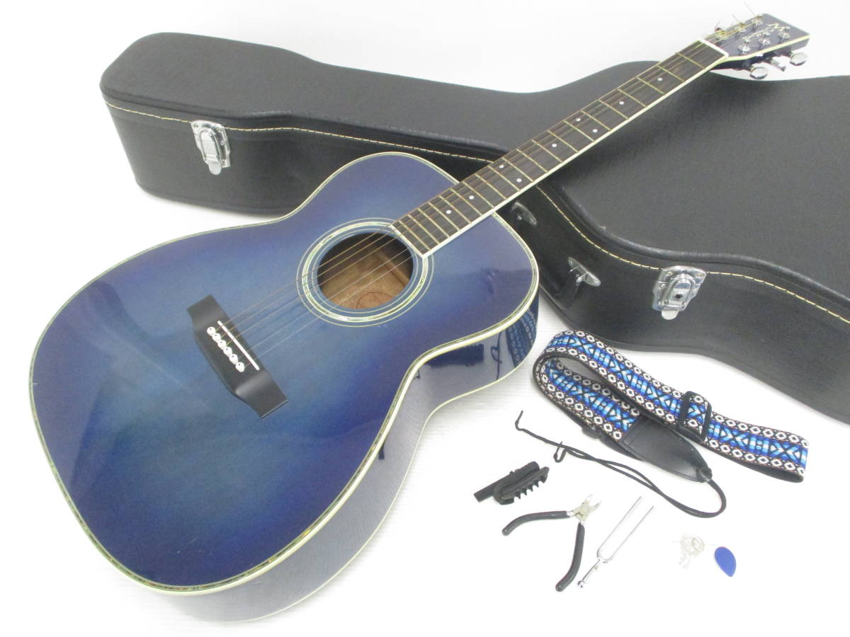 2201-19-007 MORRIS モーリス アコースティックギター MF-50 ブルー 