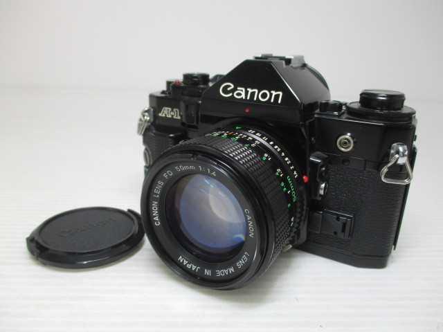 2201-04-016 Canon キヤノン 一眼レフ A-1/Canon LENS FD 50mm 1：1.4等レンズ2点_画像2
