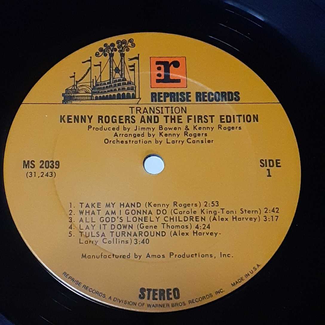 KENNY ROGERS AND THE FIRST EDITION / TRANSITION /LP/SSW/CAROLE KING,ALEX HARVEY,PETER GALLWAY/ORGANIC MUSIC _画像2
