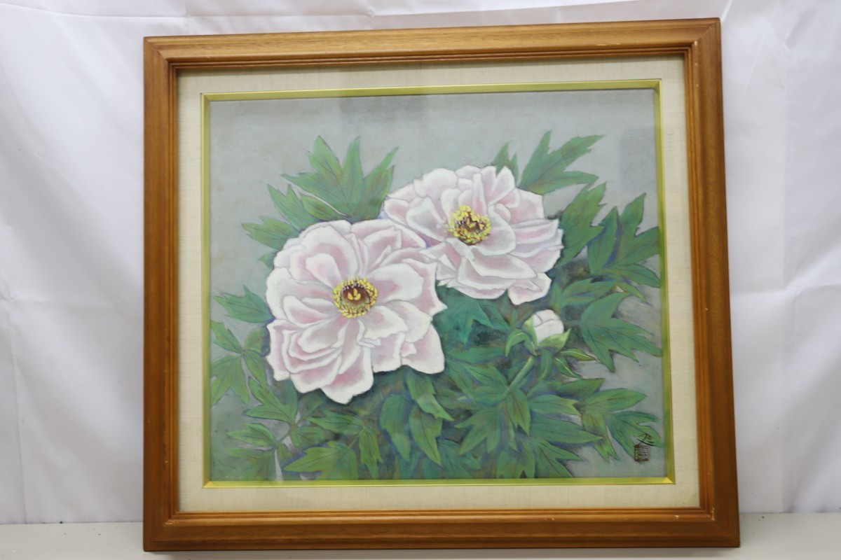 Yahoo!オークション - 真作 加山又造『牡丹』岩彩画 (F3701) Yahoo!オークション - 真作 加山又造『牡丹』岩彩画 (F3701)