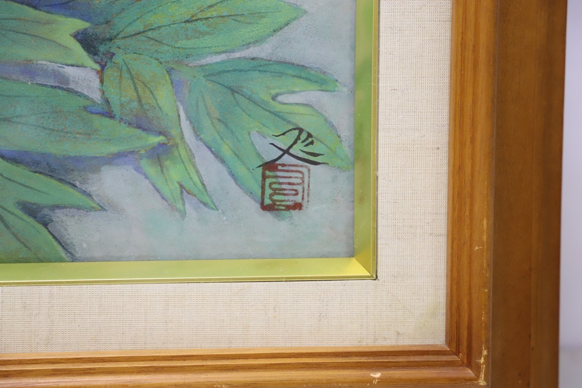 Yahoo!オークション - 真作 加山又造『牡丹』岩彩画 (F3701) Yahoo!オークション - 真作 加山又造『牡丹』岩彩画 (F3701)