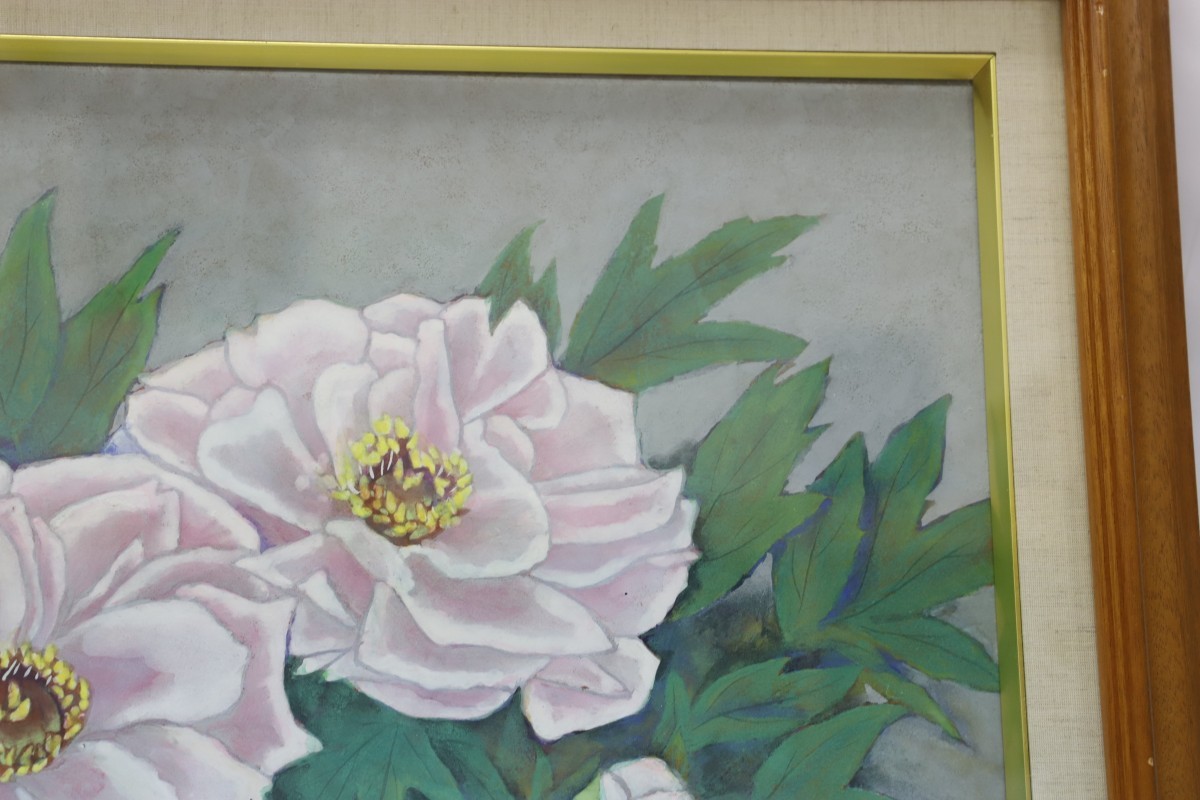 Yahoo!オークション - 真作 加山又造『牡丹』岩彩画 (F3701) Yahoo!オークション - 真作 加山又造『牡丹』岩彩画 (F3701)