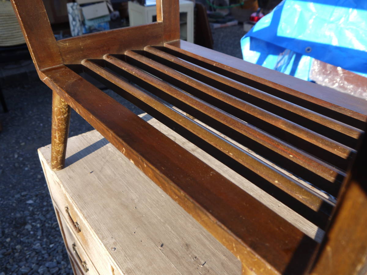 【2J05 YO】木製 リビングテーブル センターテーブル 昭和レトロ/アンティークの画像6