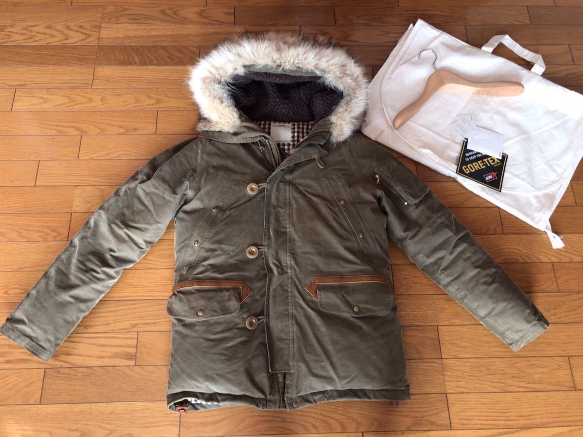 国内正規品 visvim 13AW VALDEZ DOWN JKT 2L GORE-TEX CORDUROY 付属品完備 N-3B ダウンジャケット _画像2