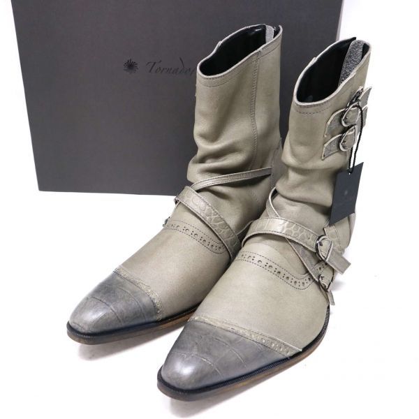 春新作の 【新品 未使用】 定価4.5万 G2G00012_1#T Sz.M メンズ ブーツ レザー ドレープ ベルト コンビ★ ヌバック トルネードマート TORNADOMART その他 春新作の 【新品 未使用】 定価4.5万 G2G00012_1#T Sz.M メンズ ブーツ レザー ドレープ ベルト コンビ★ ヌバック トルネードマート TORNADOMART その他