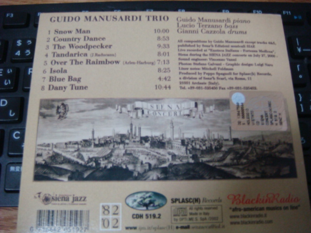 GUIDO MANUSARDI TRIO SIENA CONCERT cd ギド マヌサルディ_画像2