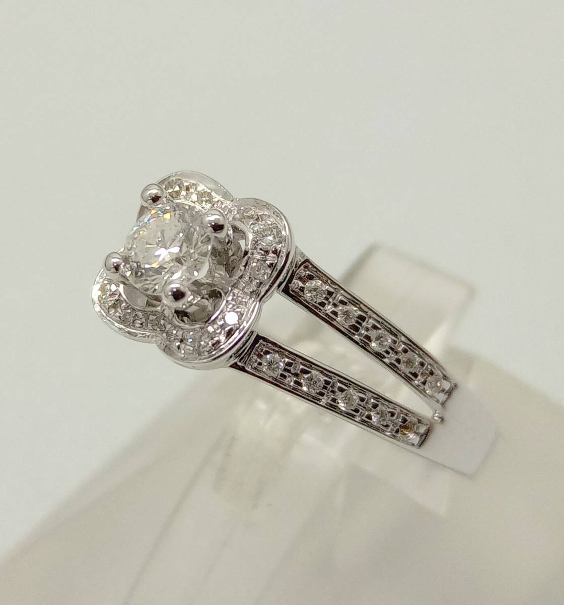 美品 モーブッサン チャンスオブラブ ダイヤモンド リング 指輪 付属品