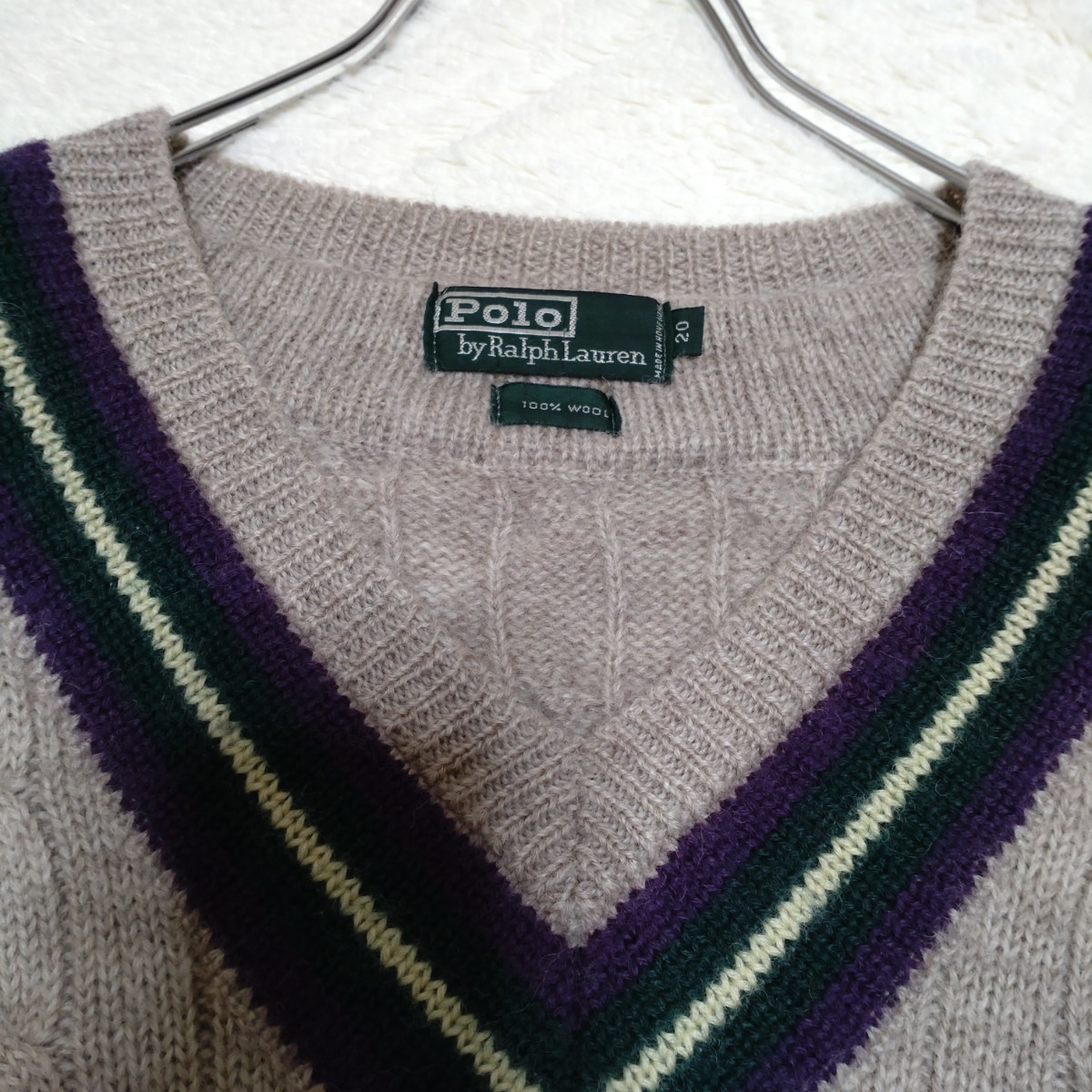 大切な 希少! ポロラルフローレン Vintage 80s ウールニット 緑タグ