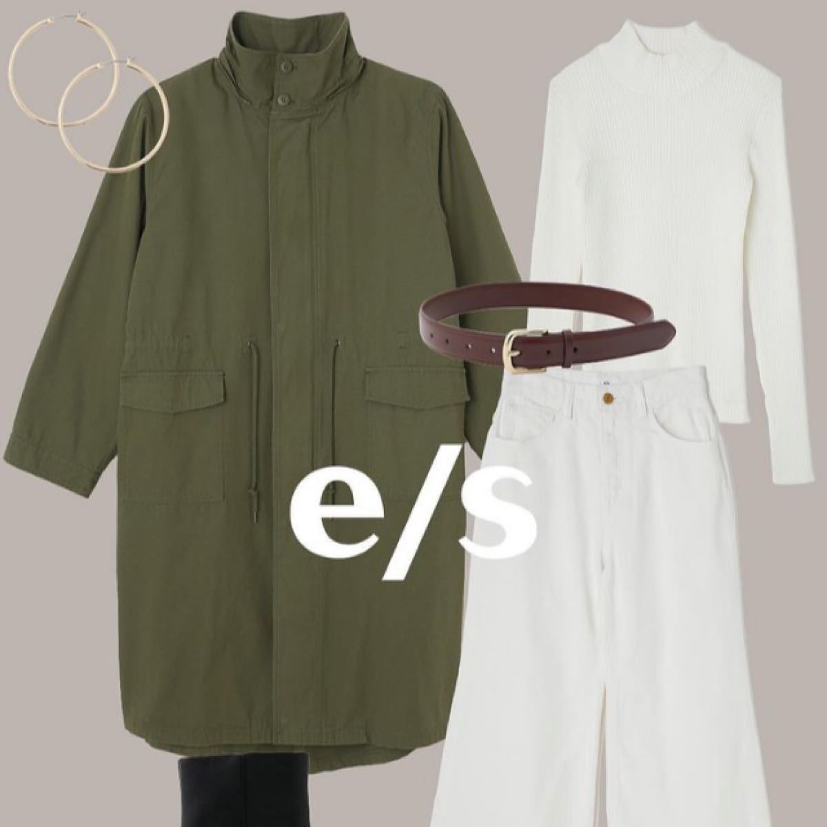 e/s】 2WAY HOODED MILITARY コート エマスライ カーキ|Yahoo e/s】 2WAY HOODED MILITARY コート エマスライ カーキ|Yahoo