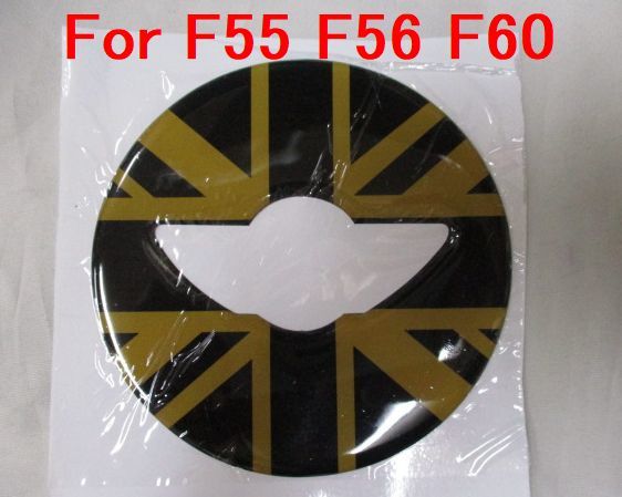 [ new goods * prompt decision ]3D Gold diameter 10.5cm steering gear epoxy sticker MINI Mini Cooper F55 F56 F60