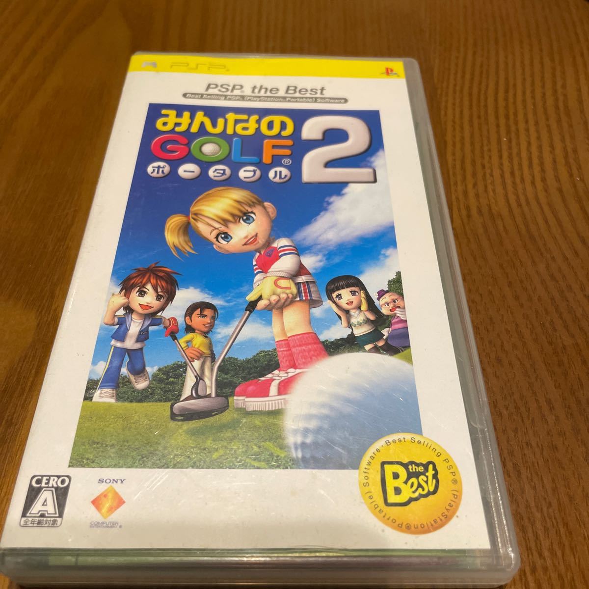 【PSP】 みんなのGOLF ポータブル2 [PSP the Best］＋アイル村カセットのみ＋本体