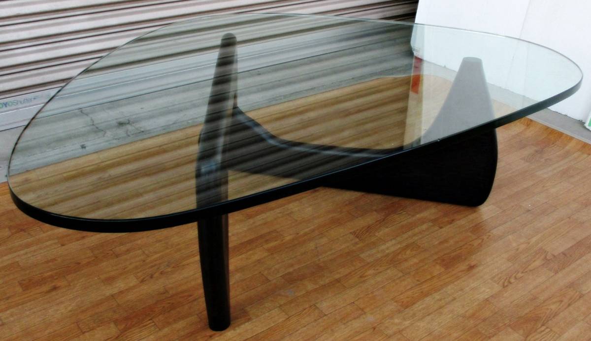 イサムノグチ リプロダクト ガラステーブル 厚み2㎝ センターテーブル 