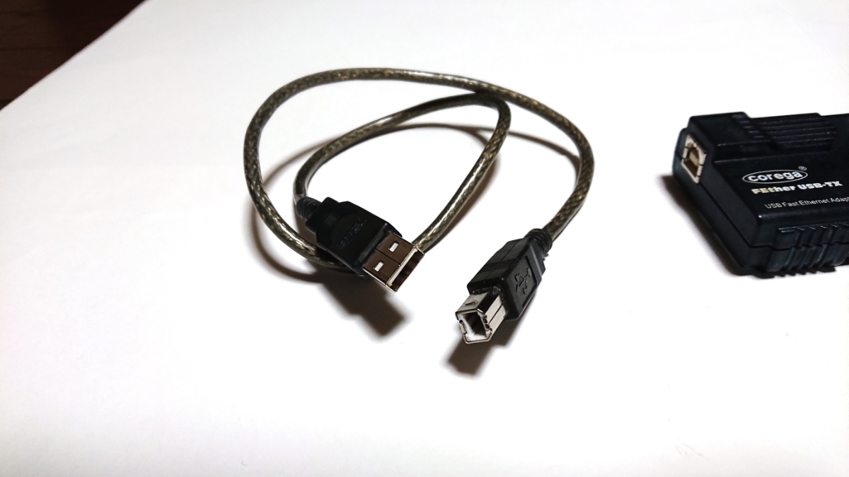 Corega コレガ LANアダプター FEther USB-TX USBポート用 100M/10M_画像5
