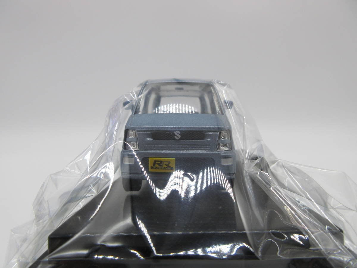 1/42 スズキ ワゴンR RR レイクブルーメタリック　 台座付き　非売品 ディーラー特注品 ミニカー　カラーサンプル_画像2