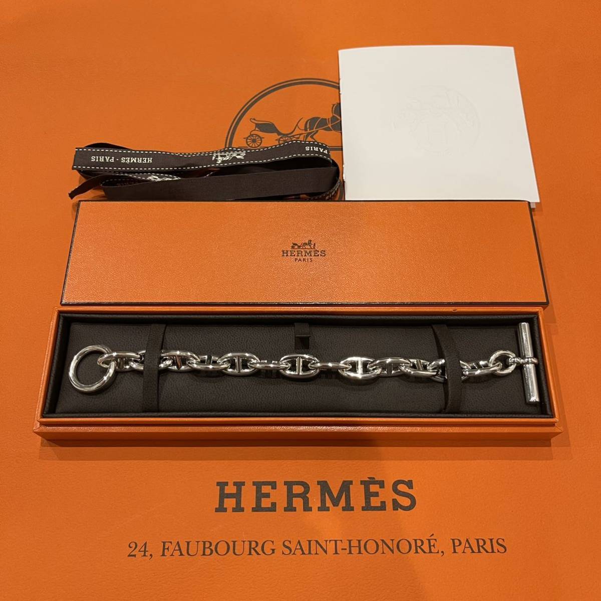 新品未使用 レア HERMES エルメス シェーヌダンクル GM 13 ブレスレット MM TGM