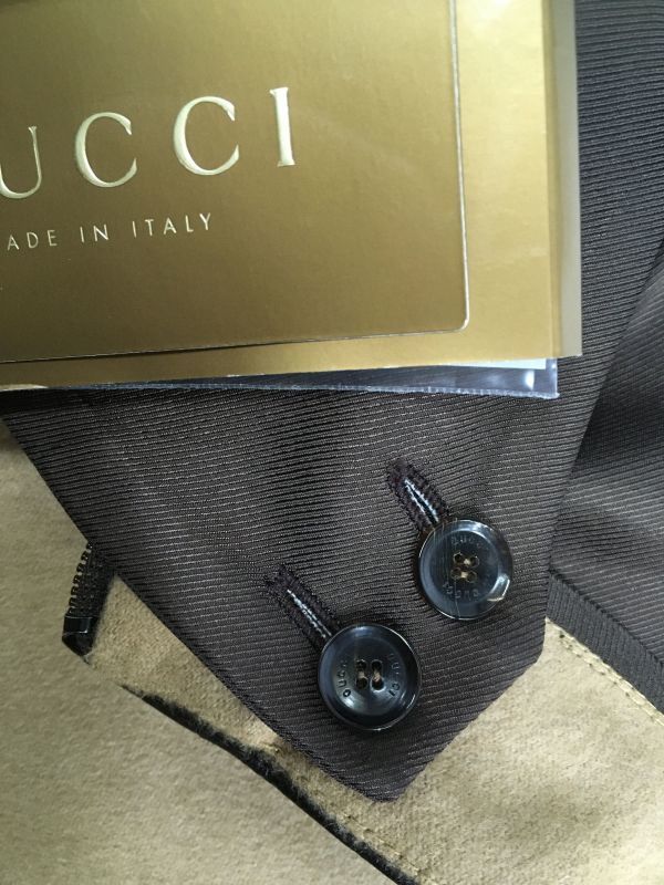 # selling up SALE# new goods tag attaching! Gucci Gucci finest quality Camel hair -100%& ram leather . on goods skirt one perishables! Italy 46 11 number ~ L~LL~