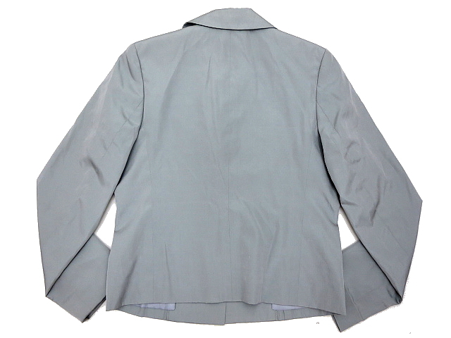 L-733*Calvin Klein Calvin * Klein * spring summer autumn unlined in the back light ground lustre silk . shirt jacket 4 chest 81~85cm