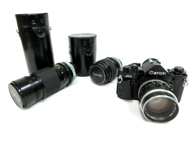 Aシリーズ最高級機種 ■　CANON キャノン　フィルム一眼レフカメラ　Model A-1 / 望遠レンズ 2本セット　日本製　■ ①_画像5