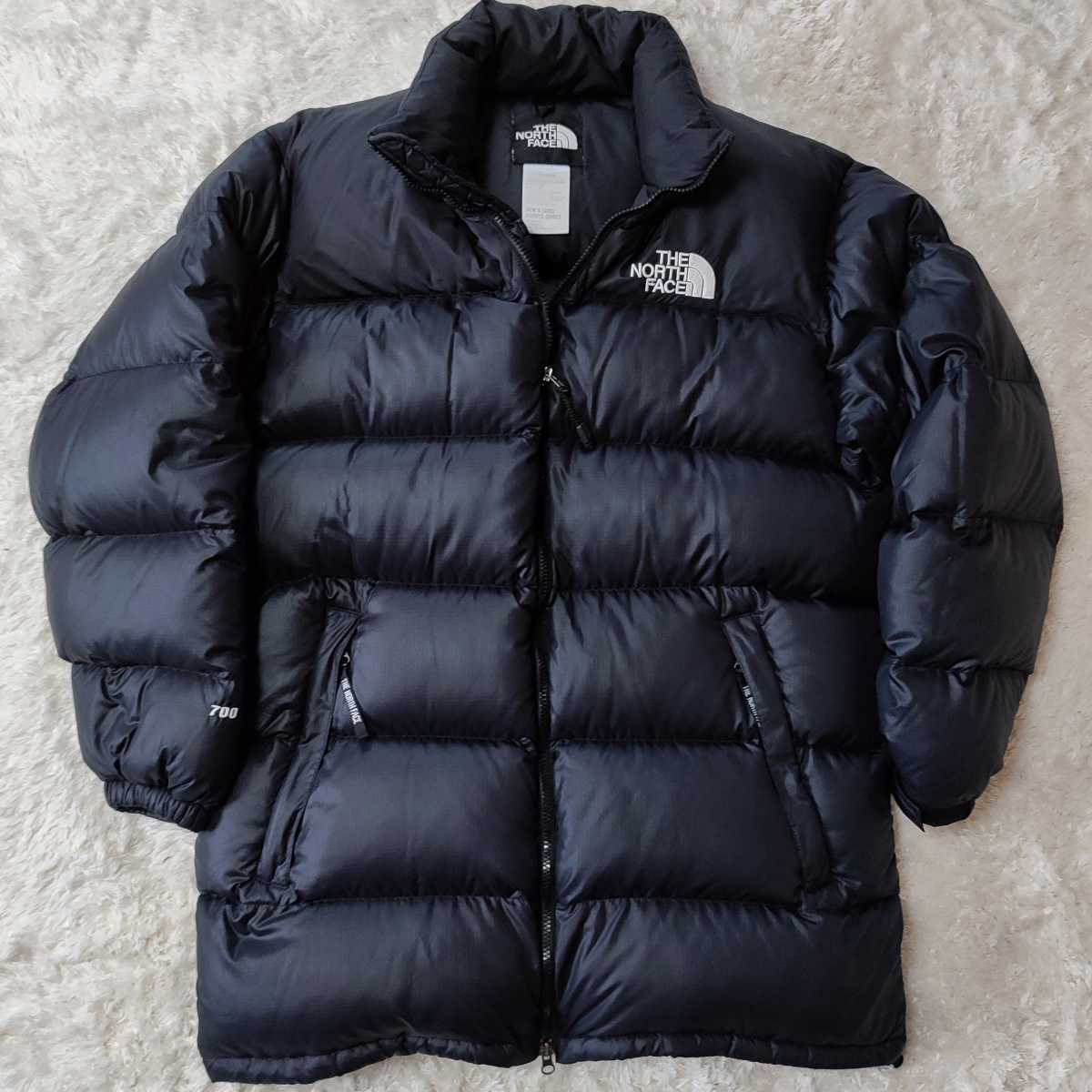 美品 正規品L】THE NORTH FACE グース ダウンジャケット ヌプシ ロゴ