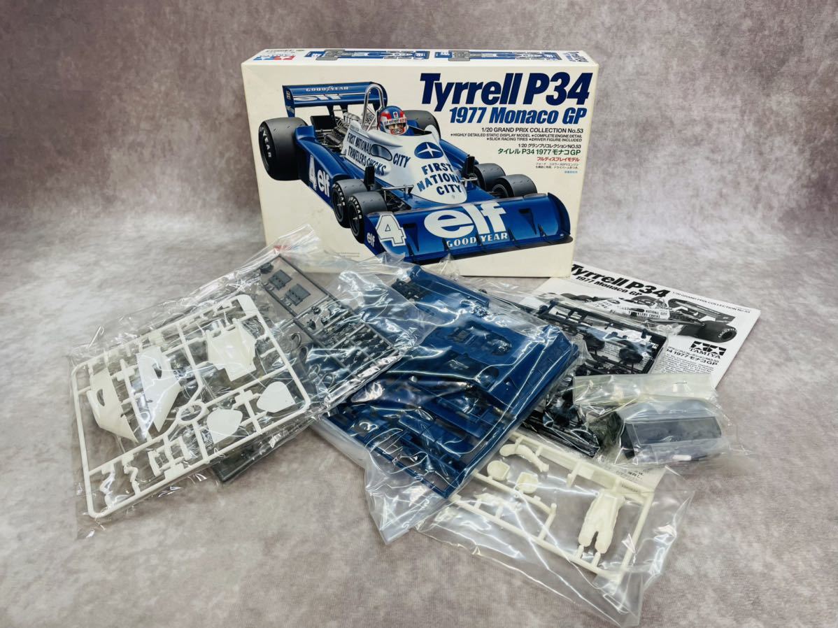 タミヤ タイレルP34 未組立 TAMIYA 1997 モナコGP Tyrrell P34 1/20 プラモデル コロナ禍 自宅趣味 自宅時間 フルディスプレイモデルの画像1