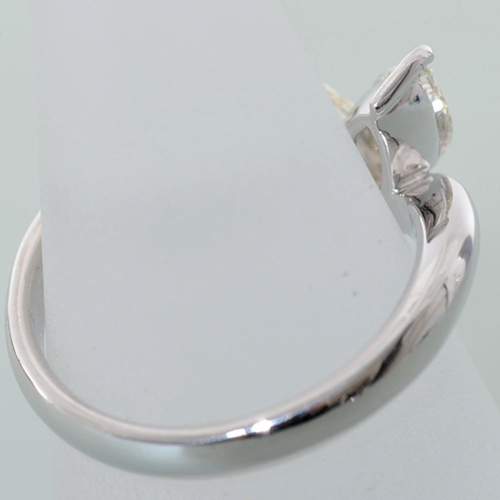G26】 Pt900 プラチナ900 マーキスダイヤモンド 2石 0.78ct デザイン