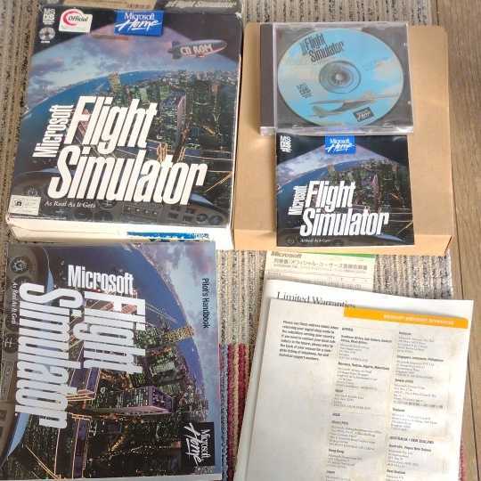 ジャンク　PCソフト　マイクロソフト　フライトシュミレーター　5.10　CD　Microsoft　flight　simulator　レトロ　当時物　MS-DOS_画像4