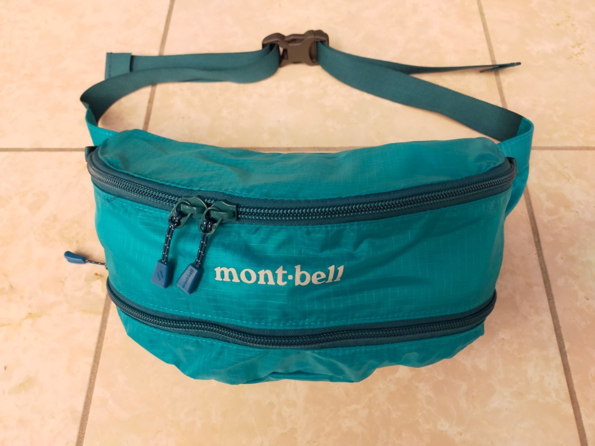 mont-bellモンベル　ポケッタブル　ライトバナナポーチ　ウエストバッグ