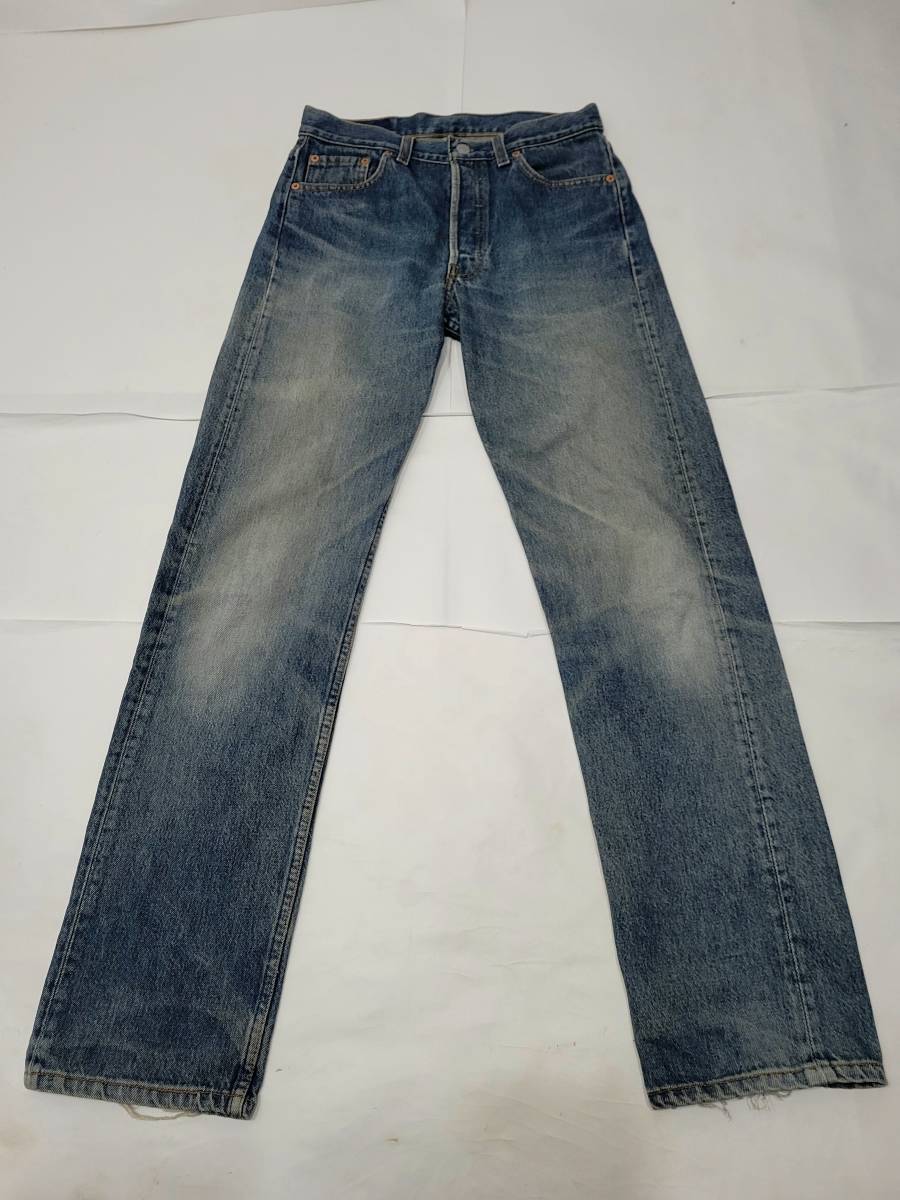 人気の春夏 良い色落 93年 USA製 Levi's 501 w31 90年代 ヒゲ落ち