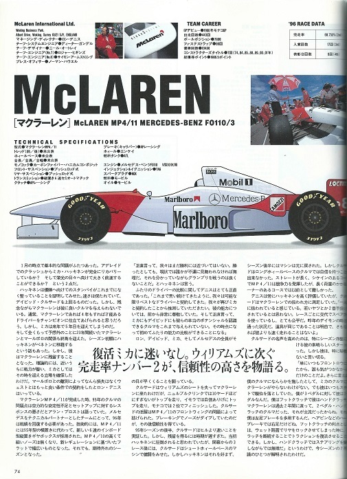 AS+F 1996年F1総集編/デーモン・ヒルがチャンピオンに。_画像6