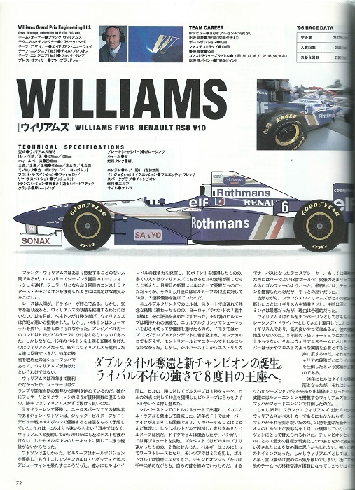 AS+F 1996年F1総集編/デーモン・ヒルがチャンピオンに。_画像5