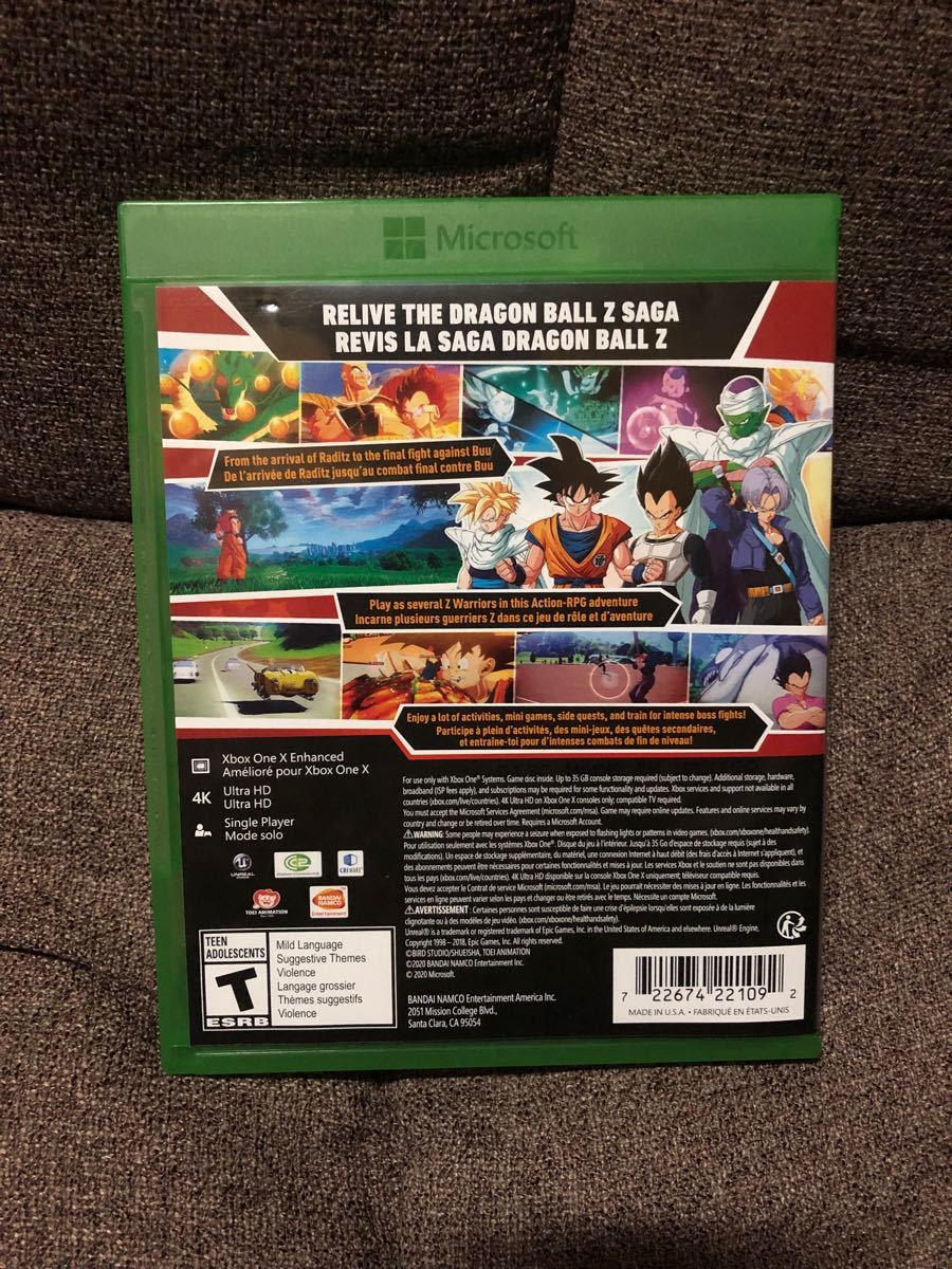 ドラゴンボールZ カカロット XboxOne 北米版