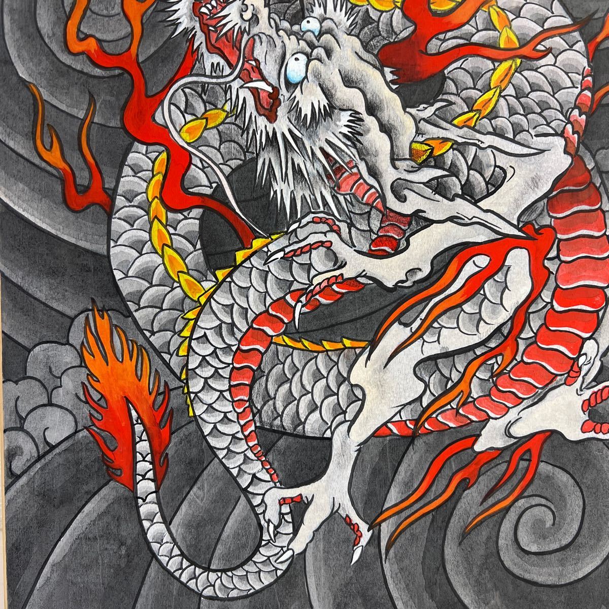 龍」アクリルガッシュ 墨などでベニヤに描いた絵です|Yahoo 龍」アクリルガッシュ 墨などでベニヤに描いた絵です|Yahoo