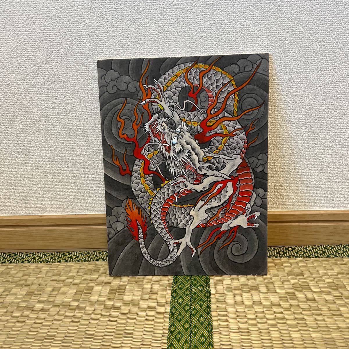 龍」アクリルガッシュ 墨などでベニヤに描いた絵です|Yahoo 龍」アクリルガッシュ 墨などでベニヤに描いた絵です|Yahoo