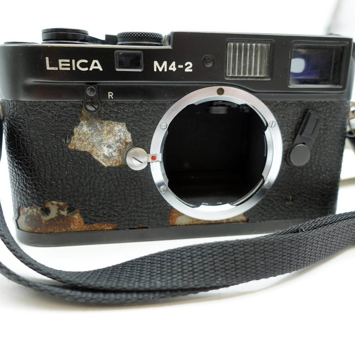  Leica ライカ Leitz M4-2 SN.1502250 ブラック ボディ フィルムカメラ CANADA レンズ35mm　2.8　ワインダー付き_画像2