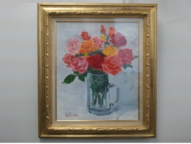 Yahoo!オークション - r 【額装絵画・油彩画】吉田進一 油絵 Yahoo!オークション - r 【額装絵画・油彩画】吉田進一 油絵