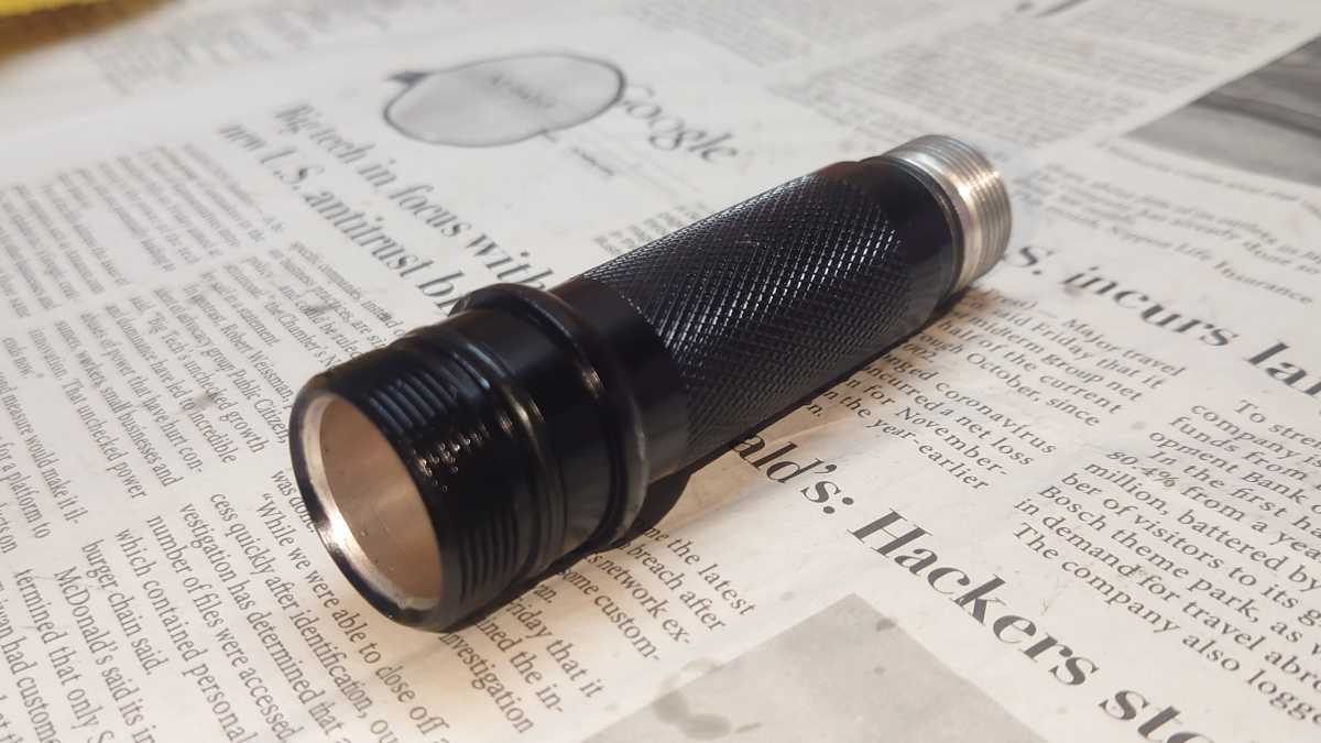 美品】LASER PRODUCTS SUREFIRE 6P BK 2セル6V 純正ラウンドボディ