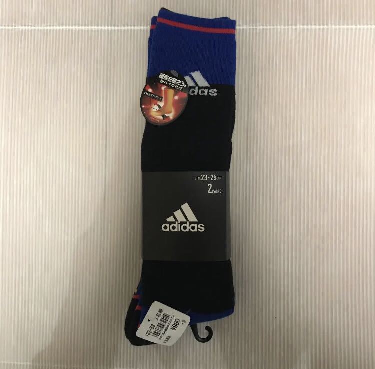 送料無料 新品 adidas アディダス ソックス 2足セット23~25