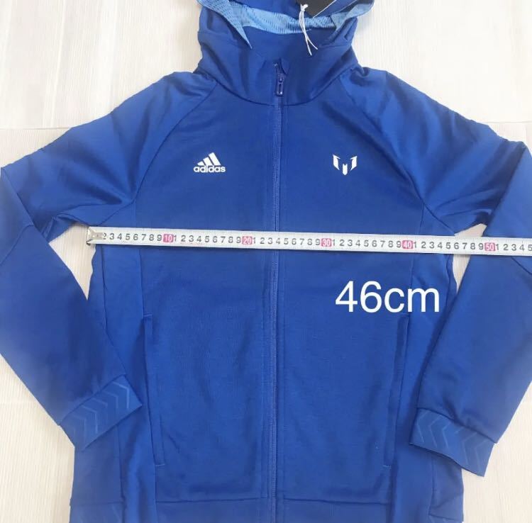 送料無料 新品 adidas キッズ YB メッシ フルジップ フーディー160_画像4