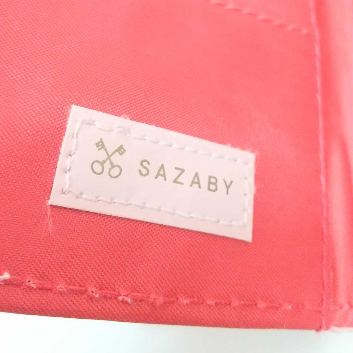 SAZABY サザビー ミニウォレット エナメル ３つ折り ピンク ミニ財布_画像6