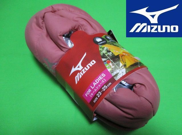  последний 1 шт новый товар mizuno салон обувь защищающий от холода меры часть магазин надеть обувь тапочки уличный палатка надеть обувь женский розовый 23~25cm