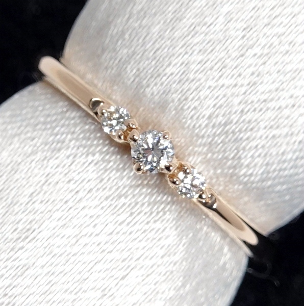 STAR JEWELRY スタージュエリー ダイヤモンド 0.08ct K18PG ピンク