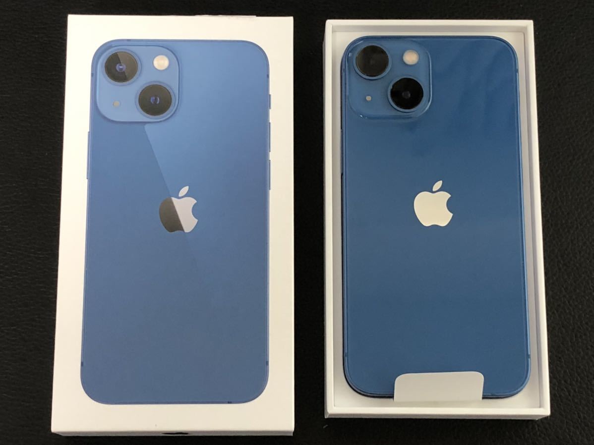 ★送料無料★iPhone 13 mini 128GB ブルー 青 blew Apple SIMフリー SIMロック解除済 付属品完備 新品 未使用